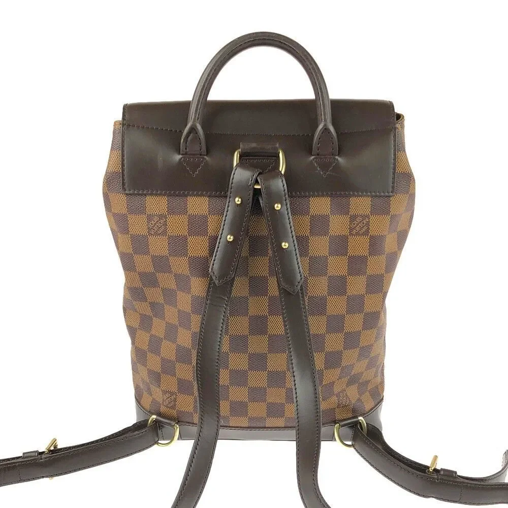 Louis Vuitton Damier Soho Rucksack Backpack Bag Brown - Picture 2 of 5